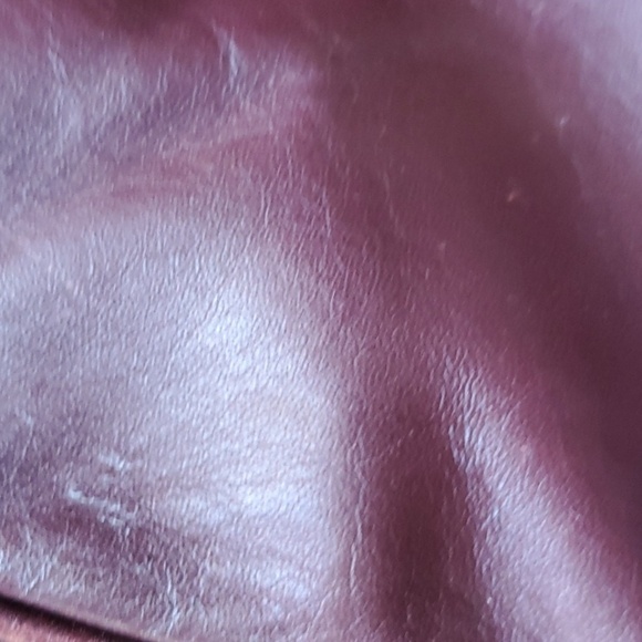 Etienne Aigner VINTAGE brown (plum) leather bag 10 X 7 x 3.5 crossbody - Picture 4 of 11